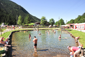 Der Badeteich in Flachau